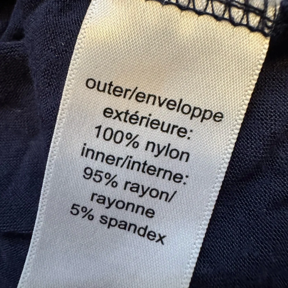 Maurices Navy Blue Lace Tank Top (Women's Plus Size 2) - Picture 6 of 7